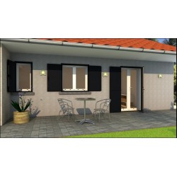 ALUSINAN VOLET FENETRE 2 BATTANTS BLANC