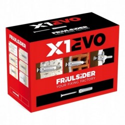 CHEVILLE NYLON X1EVO Ø8 X 40MM X 100 PCS